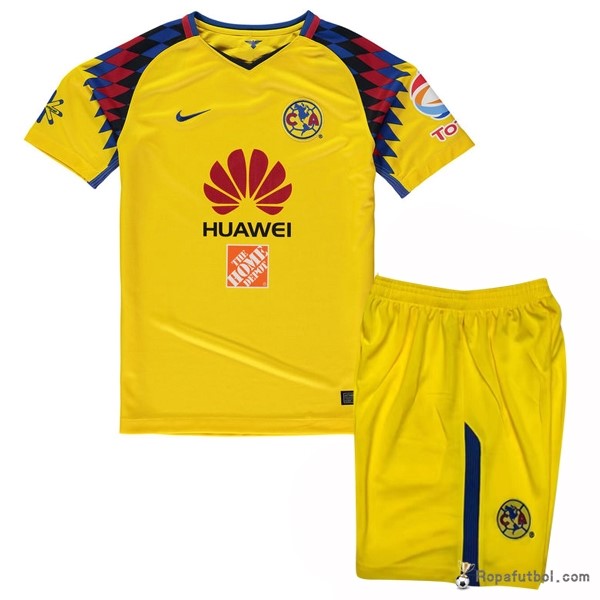 Camiseta Club América Replica Tercera Ropa Niños 2017/18 Amarillo